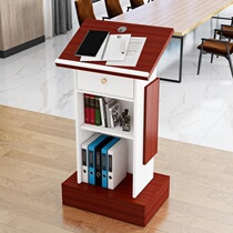 Simple modern information table desk shopping guide podium podium podium table reception desk reception desk