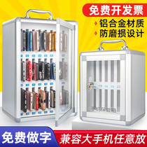 Mobile phone storage box with lock transparent student locker storage box staff Place Restaurant storage cabinet hanging wall