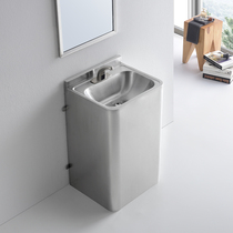 Steel Shepherd Stainless column type washbasin patio Balcony Wash Basin one-piece Terra-basin outdoor outdoor pool