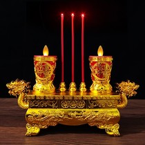 Electronic incense burner home enshrined candle lamp for Buddha on the grave sacrifice worship ancestor burning incense Candlestick plug-in Buddha light