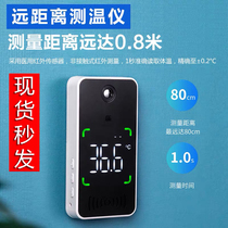 Infrared thermometer automatic door vertical electronic remote shopping mall voice stand non-contact Outdoor