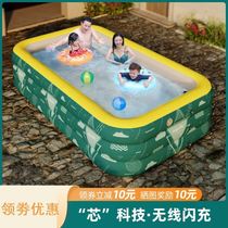 Childrens swimming pool Household small adult Indoor childrens automatic inflatable outdoor dorm Summer baby constant temperature