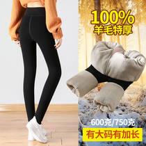 Leggings women plus velvet thickened northeast extra thick cotton pants wear extended winter pants warm wool pants high waist small man