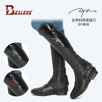  Belgium Dyon cowhide equestrian leggings wear-resistant riding leggings Original imported leggings chaps protect the calf