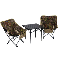 Outdoor aluminum alloy folding table and chair set Outdoor barbecue leisure camper car self-driving tour portable table and chair