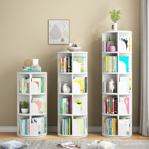 Rotating Bookshelves 360 Degrees Bookcase Children Students Floor Plotnet Red Bookshelves Minimalist Home Simple Shelve