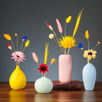 Songmin dried flower decoration ornaments home accessories dining table flower arrangement creative simple living room Nordic light luxury small vase