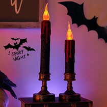 Halloween decorations Kindergarten Classroom Bar Dress Atmosphere Scene Arrangement Ornaments Light Candle Light