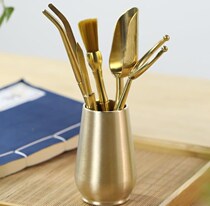 Tea ceremony 6 gentleman set tea set accessories copper tweezers teacup clip six gentlemen six sets tea tea drinking tools