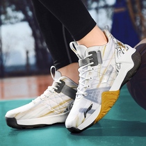 Li Ning Cosby Real Fight Basketball Shoe Mens High Help James War boots Breathable Anti-Slip Wear and shock absorbing student sneakers