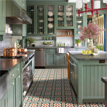 Jane Moo retro small flower tiles French floor tiles tiles wall tiles