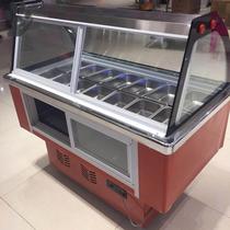 Ice porridge cabinet refrigerated display cabinet Four fruit soup fresh-keeping cabinet Qingmuliang display freezer Commercial fruit cabinet manufacturer