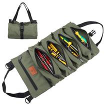 Canvas tool bag super large capacity classification maintenance storage bag multi-functional roll-type portable nail pocket tool bag male