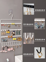Multifunctional storage retro hanging wall earrings display rack Wall bracelet accessories home simple finishing jewelry box