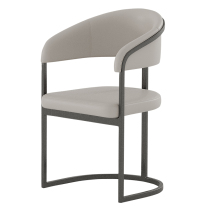 Stainless steel modern minimalist tea chair living room office designer style creative backrest tea stool light luxury tea table and chair combination