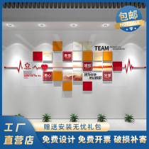 Corporate culture wall Employee demeanor Custom design and production Company culture background wall decoration 3D stereo photo wall