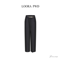LooraPwd Rolla password original design female New temperament senior wide leg suit pants AWS21G120N