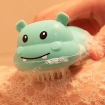Baby shampoo brush silicone to head dirt baby bath towel sponge bath wipe childrens bath artifact for newborn
