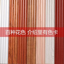 Decorative wood panel cabinets Ecological Roman board lines lacquered wardrobe without closing. The pillars are solidly matched