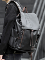 Mens backpack business leisure student schoolbag male Korean version trend large capacity travel backpack male computer foreskin