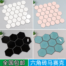 Nordic minimalist kitchen bathroom mosaic hexagonal tile bathroom non-slip wall tile restaurant decoration floor tiles