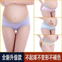 Pregnant womens underwear womens low waist pure cotton mid-pregnancy late early early early pregnancy breathable large size loose summer