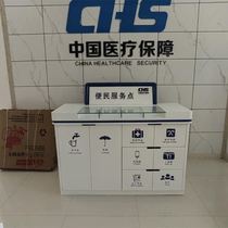 Can be customized as agricultural banking village reception desk bank furniture postal government paint fill in single tax single side