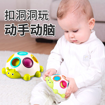 Baby boy toy string bead wrap around pearl threading puzzle to exercise babys hand fine action training fingers