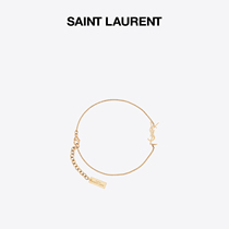 YSL Yves Saint LAURENT MENs MONOGRAM GOLD BRASS DECORATIVE BRACELET