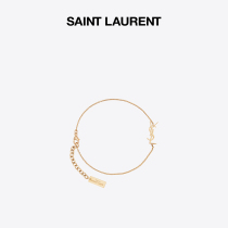 YSL Yves Saint LAURENT MENs MONOGRAM GOLD BRASS DECORATIVE BRACELET