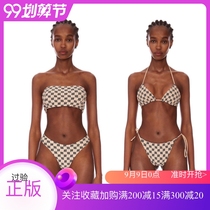 IAMUBABA spot European and American style misbhv sexy bikini slim chest underwear womens swimsuit two-piece set