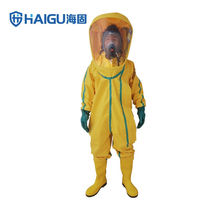 HAIGU HG-2NP Protective Suit Lightweight Chemical Protection Suit Double-sided Coated PVC Material with Boots