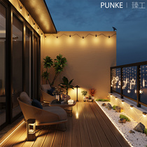 Balcony Solar Lamp Terrace Garden with outdoor atmosphere Lights rooftop Decorative Open-air Patio Hung Lamp View Lights