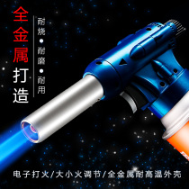 All-metal fire gun melting gold spray gun industrial disinfection air welding gun flamethrower outdoor flamethrower burning pig hair gun head
