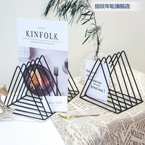 CD rack Album display stand Desktop storage rack Living room vinyl record rack CD collection rack Simple modern bookshelf