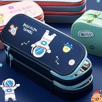 High-end stationery box Primary school pencil bag first and second grade pen box Sen Department super large capacity pencil box Boy cool 10 years old