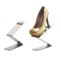 Shoe display rack shoe shop shoe shelf clothing shoe bracket shoe holder shopping mall mid-island window stainless steel display props