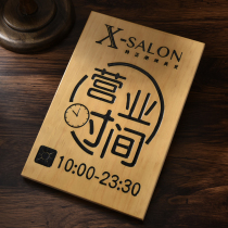 Wooden billboard custom studio personality signboard innovation beauty nail art hotel sweet shop doorplate solid wood brand