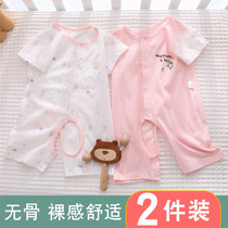 Baby one-piece summer thin clothes three four five six seven eight nine Haiyi 4578 two-month female baby summer clothes
