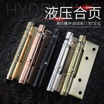 Stealth door hydraulic hinge damping buffer automatic closing door closer wooden door hidden positioning spring hinge