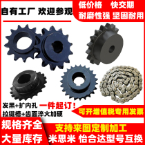Stainless steel sprocket chain idler 23456 points 0608 10 12 20AB Iihda Mismi custom processing