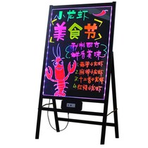 led luminous small blackboard fluorescent board shop with electronic handwriting billboard set up flash screen charging writing version
