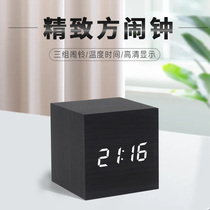  Alarm clock Student childrens bedroom small electronic bedside clock Simple creative LED projection display digital clock male