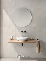  Plain micro-cement tiles Simple living room floor tiles Wabi-sabi Kitchen bathroom wall tiles Non-slip matte all-ceramic