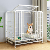 Dog cage Medium-sized small dog Indoor with toilet Separate Teddy dog cage Large folding dog fence type villa