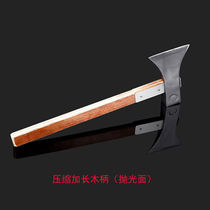 Wooden handle Reinforced axe Large all forged wrought iron to chop the axe chopping bone chopping wood Wood Axe Carbon Steel Home Size Multi-use Axe