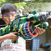Childrens electric continuous toy gun Gatling soft bullet 6-year-old boy over 10 years old Childrens birthday gift