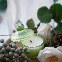 Low temperature candle aromatherapy romantic atmosphere bedroom mosquito repellent sleep 2021 New Creative Fresh Art white peach oolong