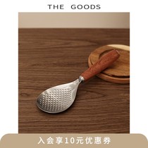 Half-family Japanese food spoon can stand home with solid wood high temperature shovel without hot stainless steel non-sticky rice