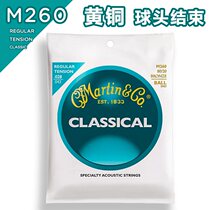 Qi material MartinM260 Classical guitar strings in tension ball head end